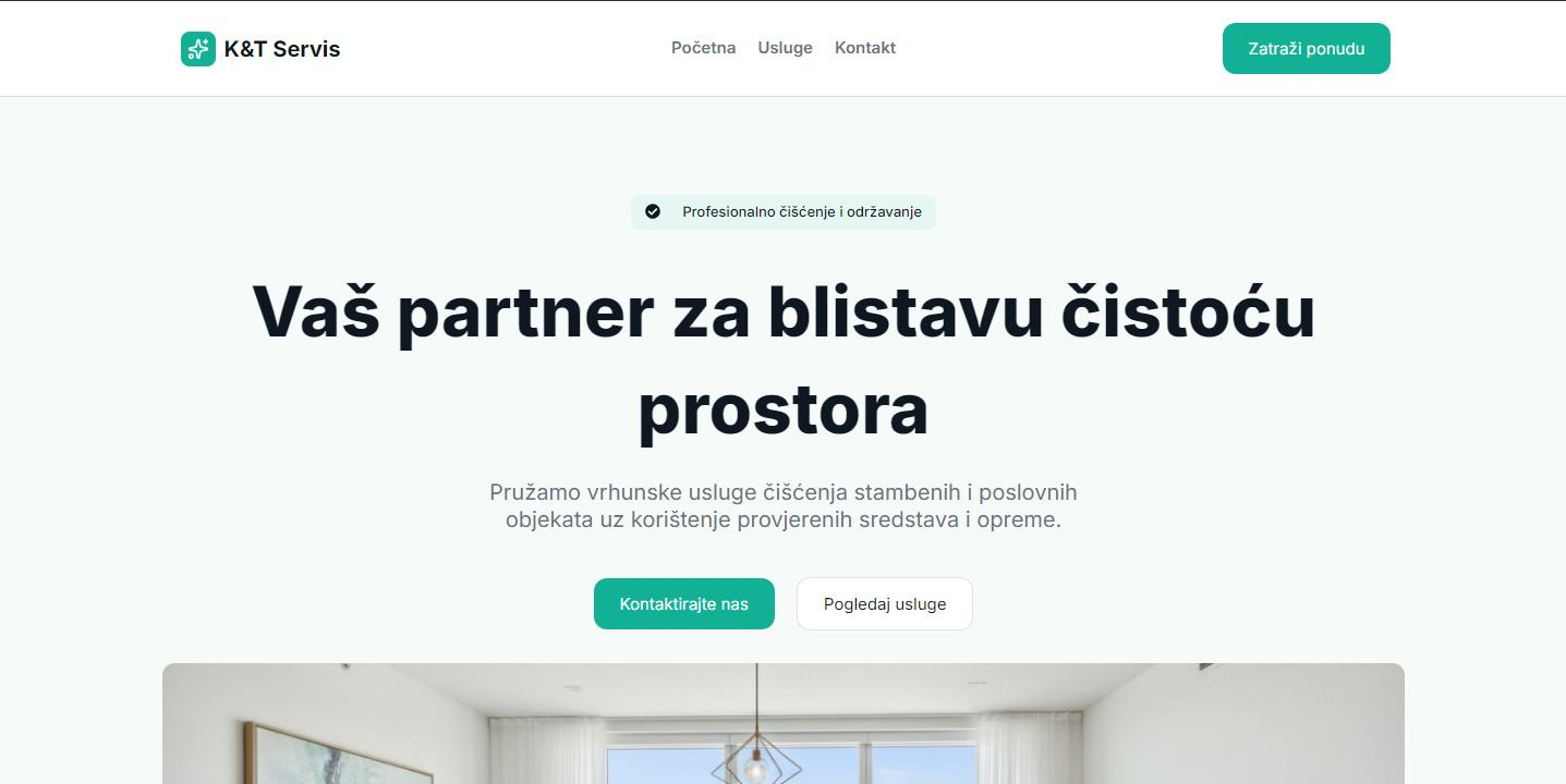 Kitservis - Web stranica